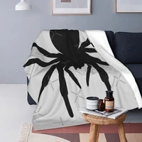 spider black and white halloween blanket bedspread bed plaid bedspread towel beach summer blanket plaid on the sofa
