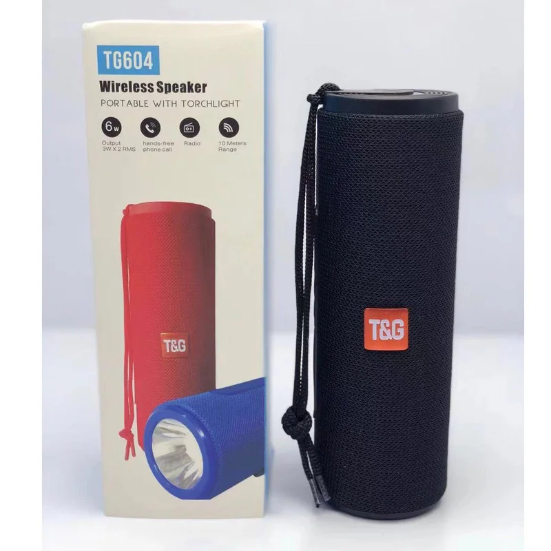 

Portable Bluetooth Speaker Outdoor Waterproof Cylindrical LED Flashlight Multi-function Sound Column Supports FM Radio TF Card