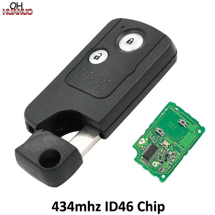 2-кнопочный Интеллектуальный дистанционный смарт ключ-брелок 433 МГц с чипом ID46