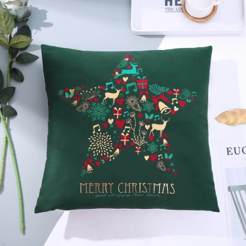 Декоративный Чехол на подушку с рождественским рисунком Cushi не входит в комплект