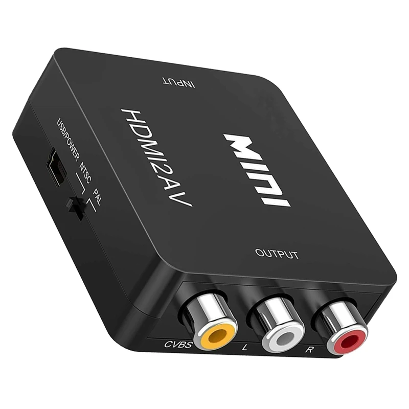 2 шт. мини ПВХ HDMI CVBS RCA в AV видео конвертер адаптер HD 1 сплиттер 720P 1080P|Адаптеры Type-C| |