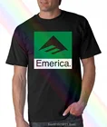 Классическая черная футболка для скейта Emerica