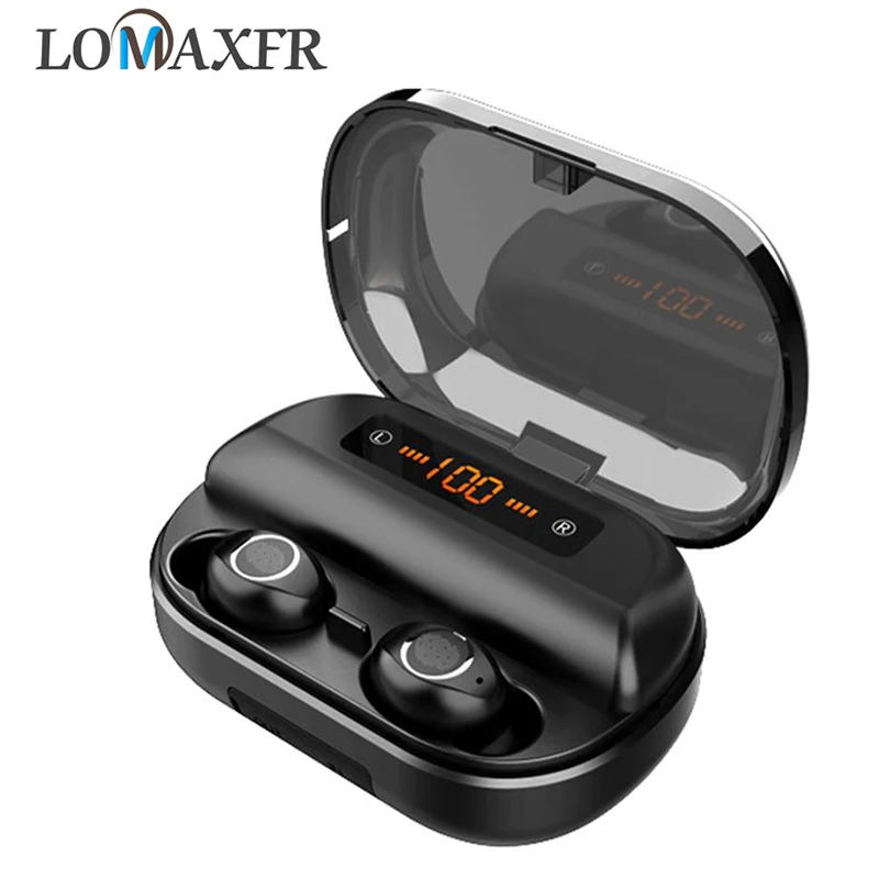 TWS беспроводные Bluetooth наушники 5 0 9D стерео водонепроницаемые спортивные