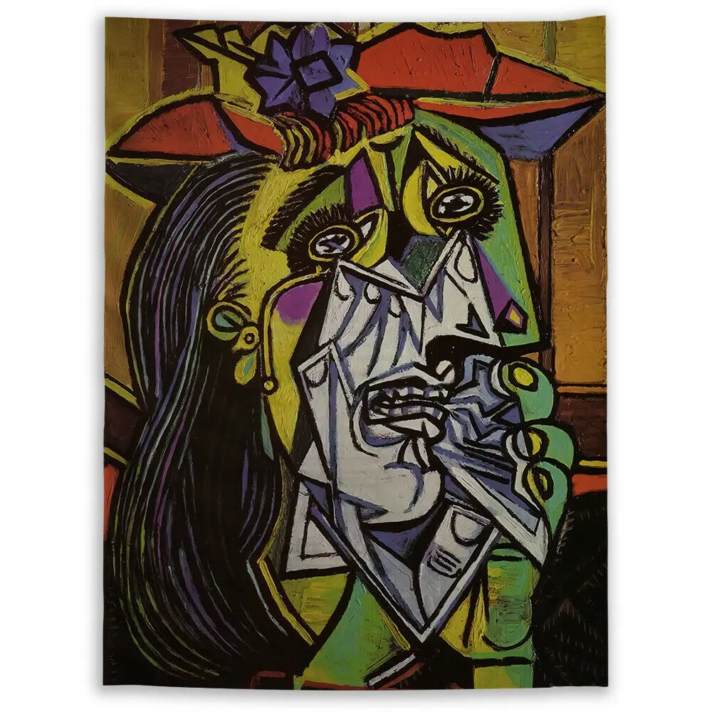 

Pablo Picasso Wall Hanging Tapestry Psychedelic Custom Home Decoration