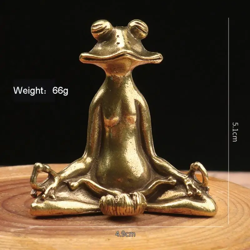 Ретро Бронзовая статуя лягушки скульптура горелка для благовоний винтажная