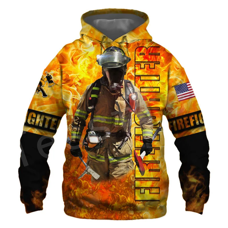 

Tessffel Firefighter Suit Firemen Hero Harajuku Streetwear Longe sleeve NewFashion 3DPrint Zipper/Hoodies/Sweatshirts/Jacket N13