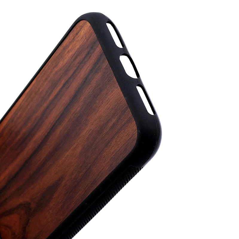 

XNCORN Protective Case Phone Case For Iphone11 Red Sandalwood Solid Wood Protective Cover Xs Xr 7plus Anti-fall Wooden Shell
