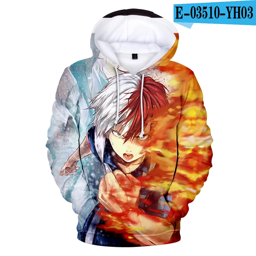 От 3 до 16 лет Детские толстовки My Hero Академия Толстовка Deku Bakugou Todoroki Shoto Косплей