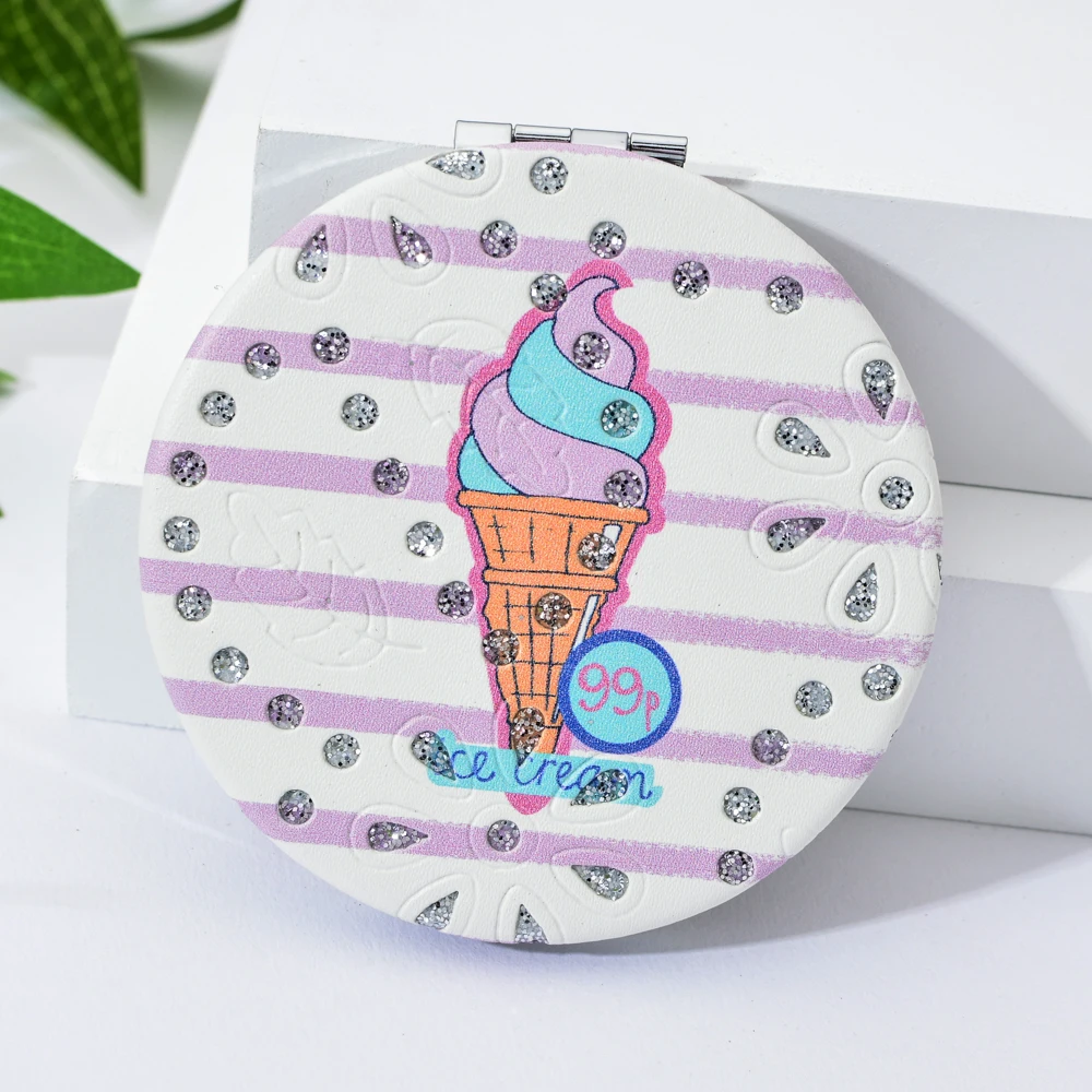 Новый дизайн модный косметический инструмент двухсторонние зеркала для макияжа