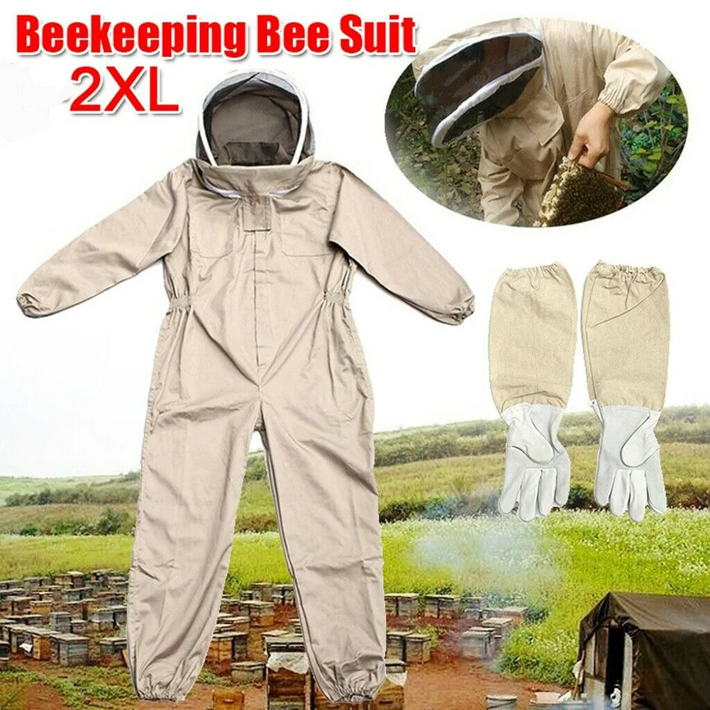 

1 комплект, защитные перчатки с вуалью и капюшоном, 2XL