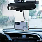 Автомобильный держатель для телефона с креплением на зеркало заднего вида для iPhone, Samsung, Xiaomi, регулируемый держатель для смартфона с GPS-креплением, универсальная удлиняющаяся подставка