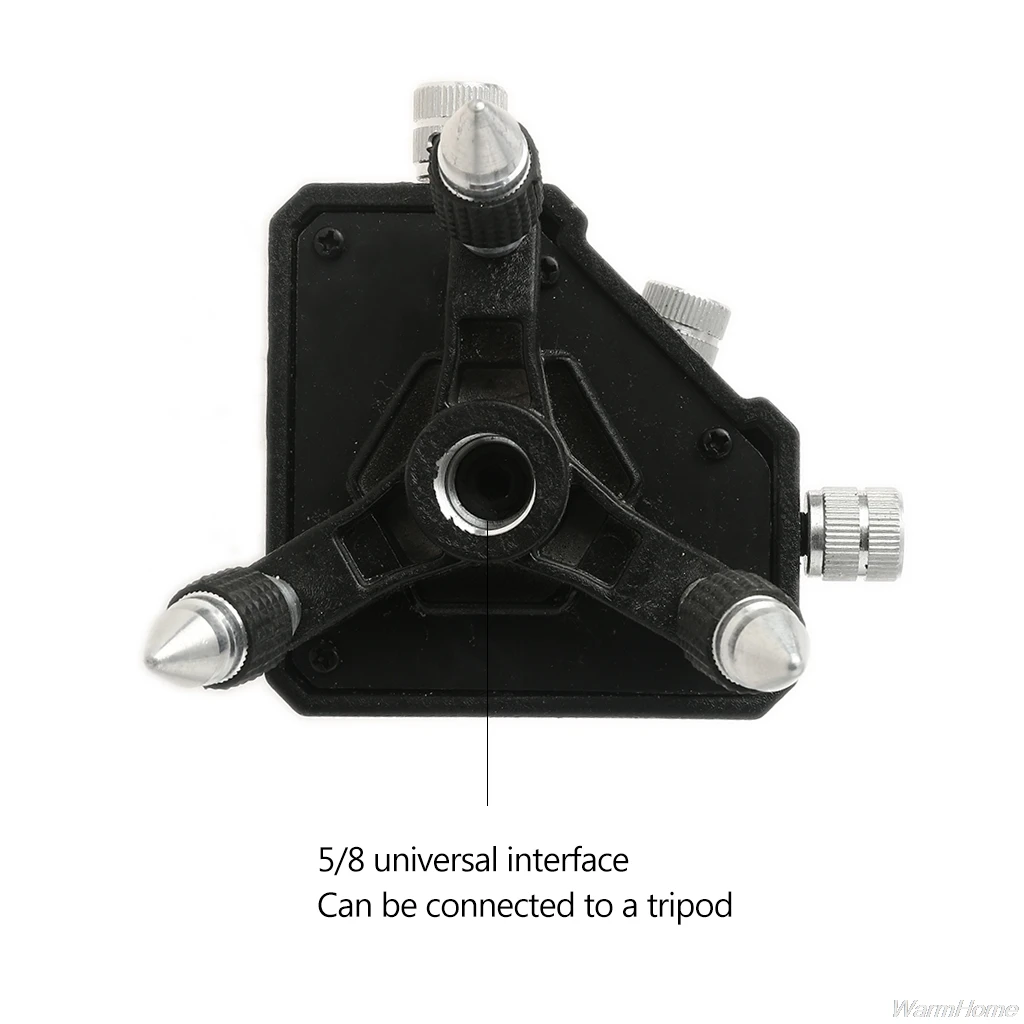 

Level Adapter 360 Degree Adjustable Rotation Tripod Bracket Pedestal for 1/4 Inch Interface Level Turning Pivoting Base A16 21