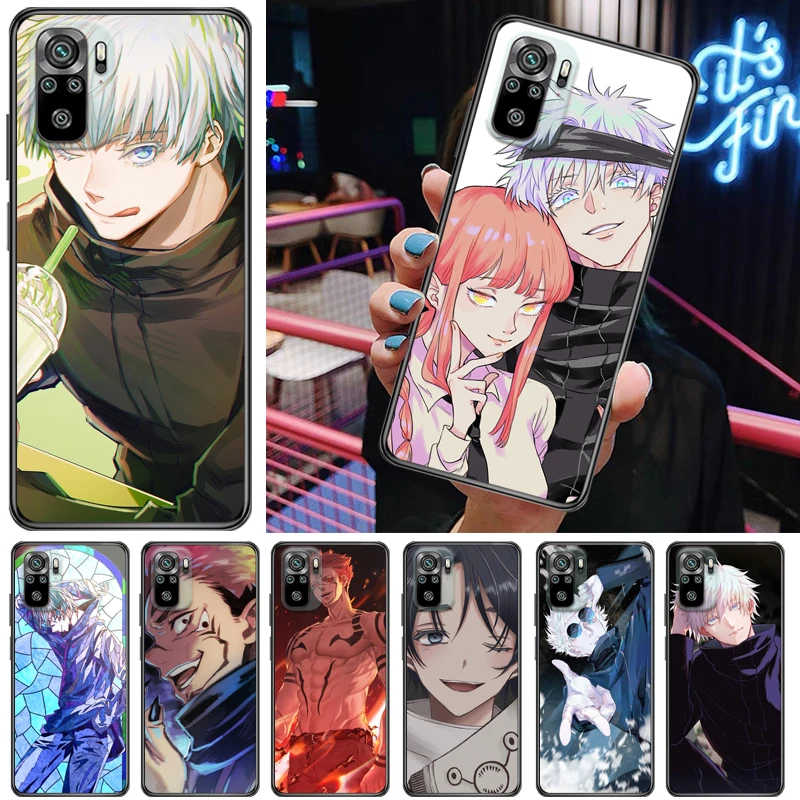 

Jujutsu Kaisen Yuji Itadori Fushiguro Megumi Satoru Gojo Sukuna Phone Case For Xiaomi Redmi Note 10T 5G 10S 10X 10 Cases