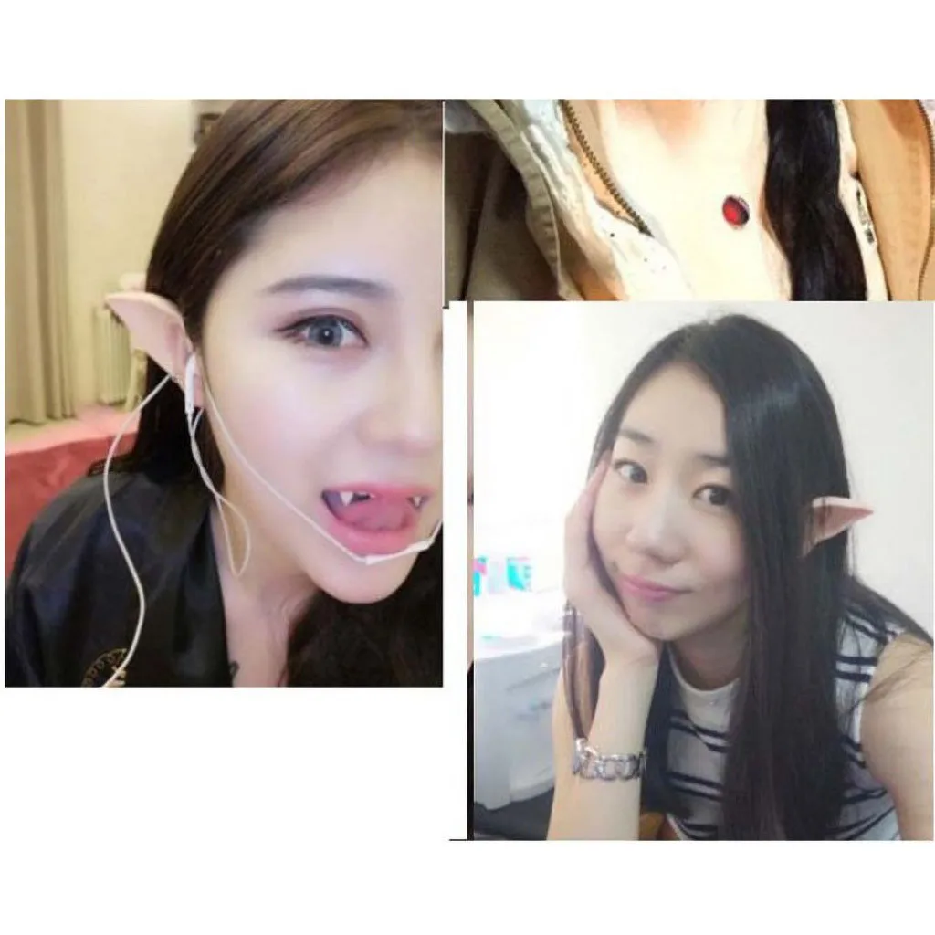 2 цвета искусственные протезированные уши Elf Ears для взрослых и детей реквизит
