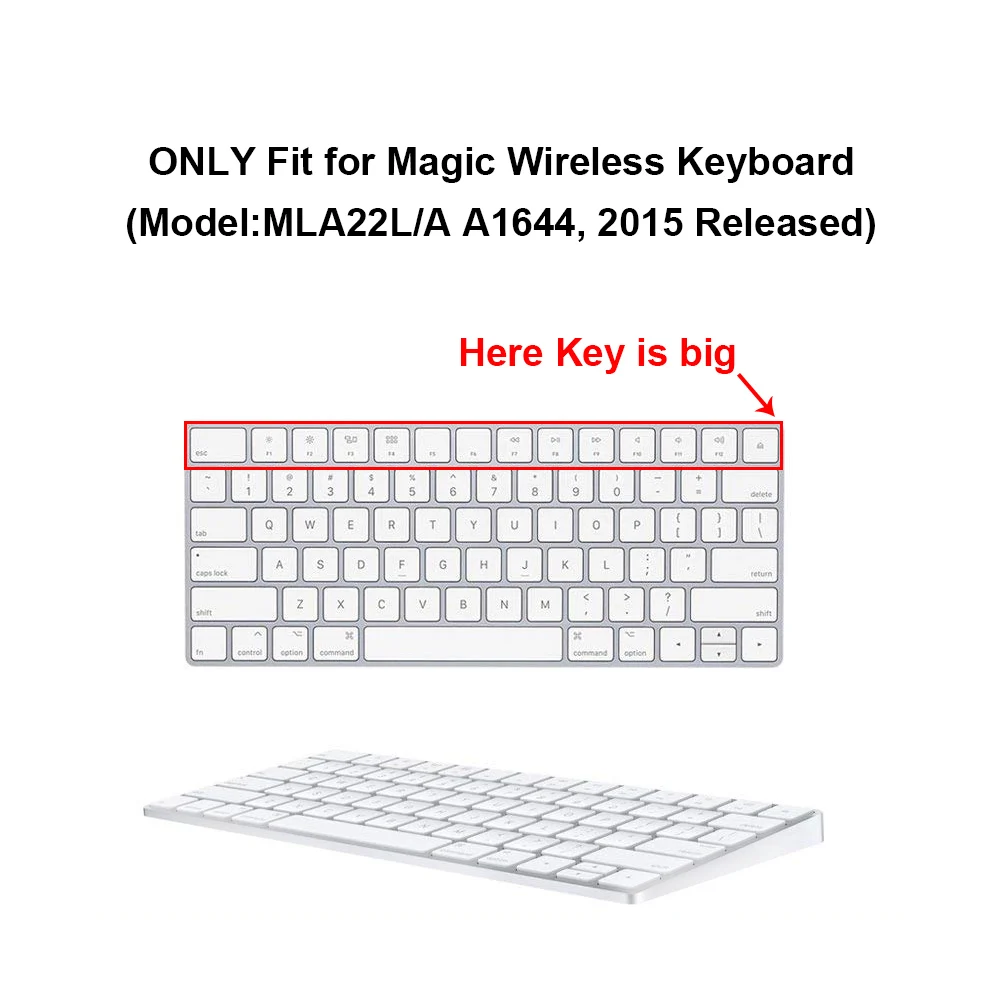 Чехол для клавиатуры HRH Slim ESP с испанской раскладкой силиконовый чехол Apple Magic