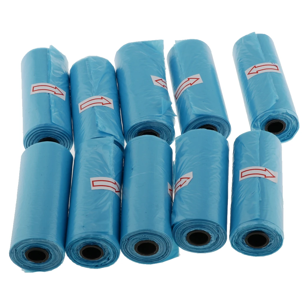 

10 Roll (1 Roll 15pcs)Baby Disposable Leak-proof Diaper Nappy Bag Refill Rolls, Eco-Friendly Waste for Kids Pet Accs