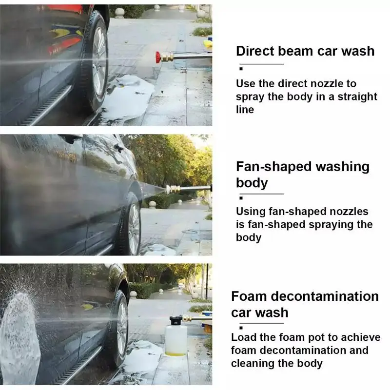 Дешево Беспроводной водяной пистолет высокого давления для мойки автомобиля, 800 Вт, портативный генератор пены высокого давления для батареи Makita ...