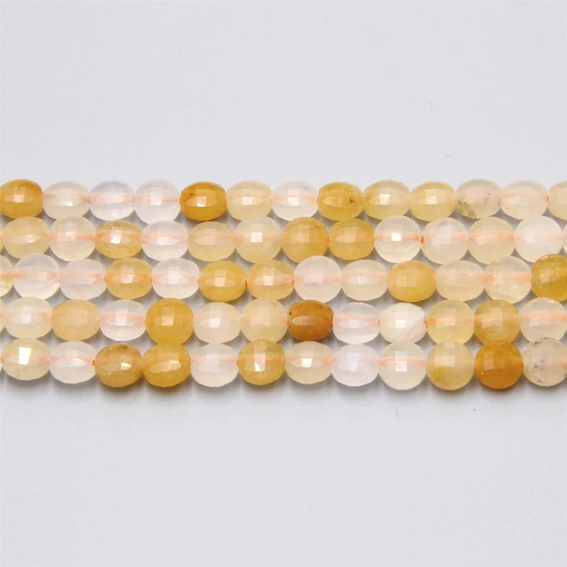 Натуральные желтые искусственные бусины для изготовления ювелирных