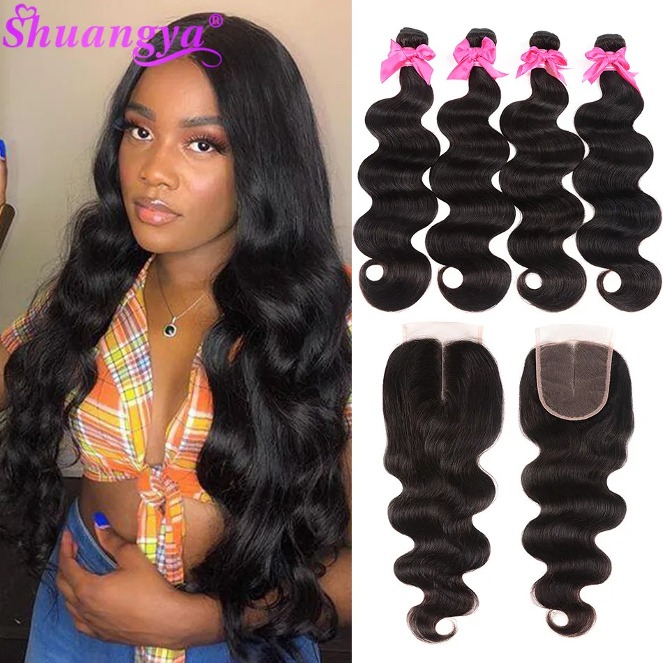 Волосы Shuangya малазийские волнистые пряди с застежкой человеческие волосы Remy