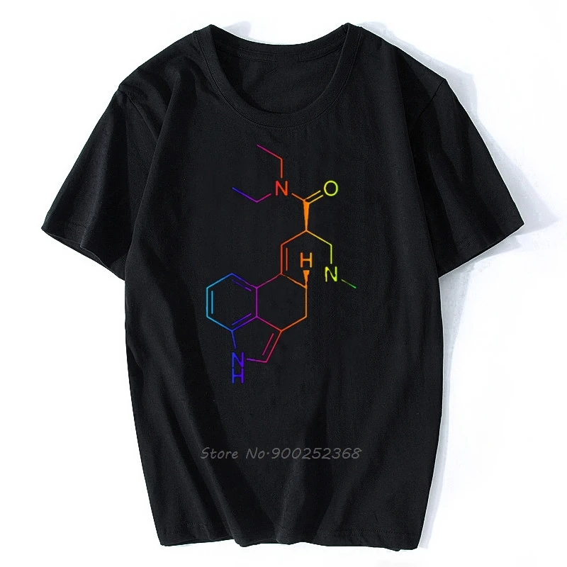 Футболка LSD для мужчин популярная тенниска из натурального хлопка с цветными