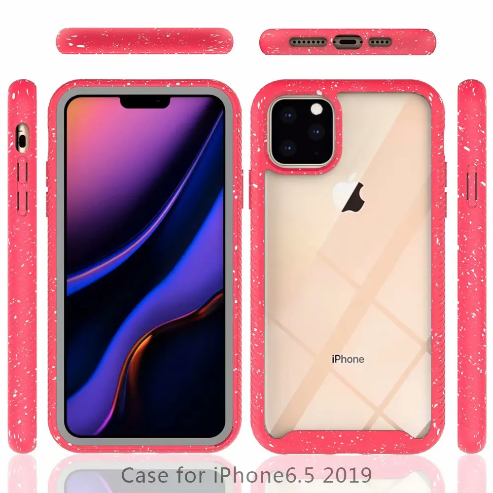 for apple iphone 11 2019 case soft tpu edgehard pc matte transparent protective cover case for iphone 11 pro max iphone11 11pro free global shipping