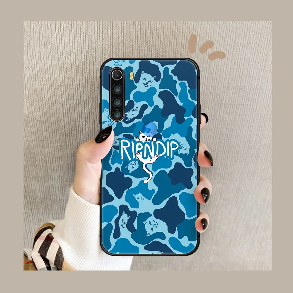 

American street style cat Phone Case For XIAOMI Redmi Note 5 7 8 T 9 6A 7A 8A 9S K 20 30 Pro black Bumper Painting Funda Luxury