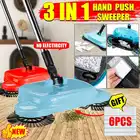 Нержавеющаясталь подметально-уборочная машина пуш-ап Тип ручная ручка для совка, метлы бытовой уборки посылка ручная Чистящая машина которую нужно толкать Насадка для швабры