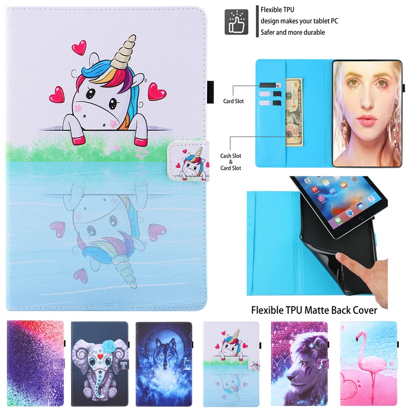 Милый чехол с единорогом и фламинго для Xiaomi Mi Pad MiPad 4 Plus 10 1 дюйм кожаный планшета 8 |