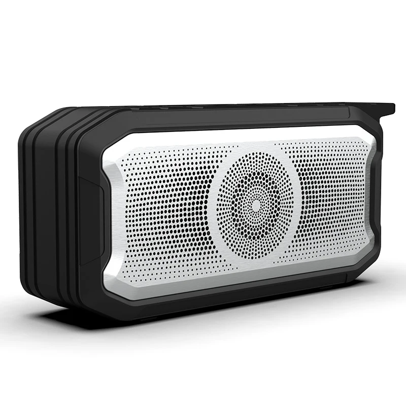 Черный Беспроводной Bluetooth динамик IPX7 водонепроницаемый Открытый Колонка коробка громкий динамик HIFI сабвуфер динамик поддержка fm-радио TF карта MP3 - Цвет: Черный