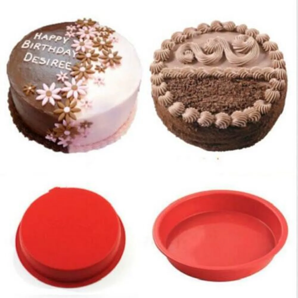 6 дюймов силиконовая круглая форма для кекса Tins антипригарная выпечки формы