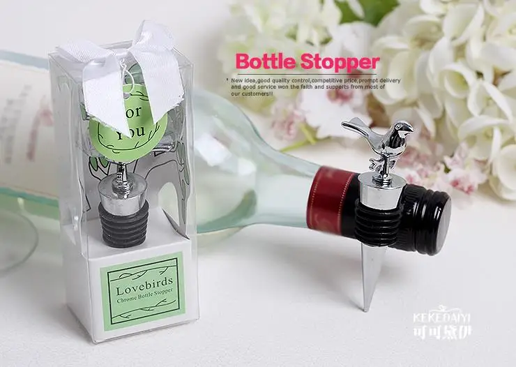 Любовь птица бутылка вина пробка в подарочной коробке Свадебная вечеринка