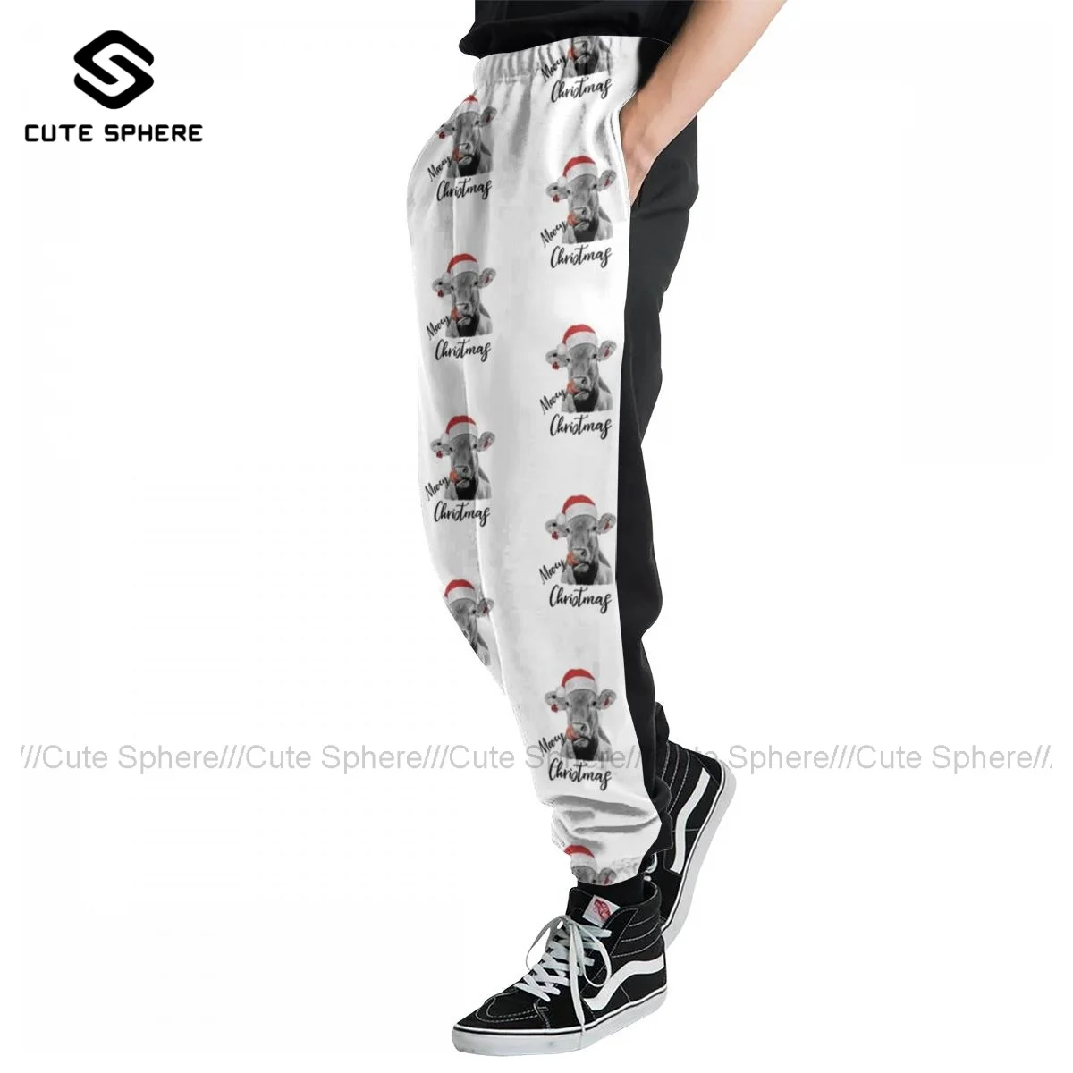 

Cow Sweatpants Printed Men Joggers Dance Polyester Cheap Casual Pants