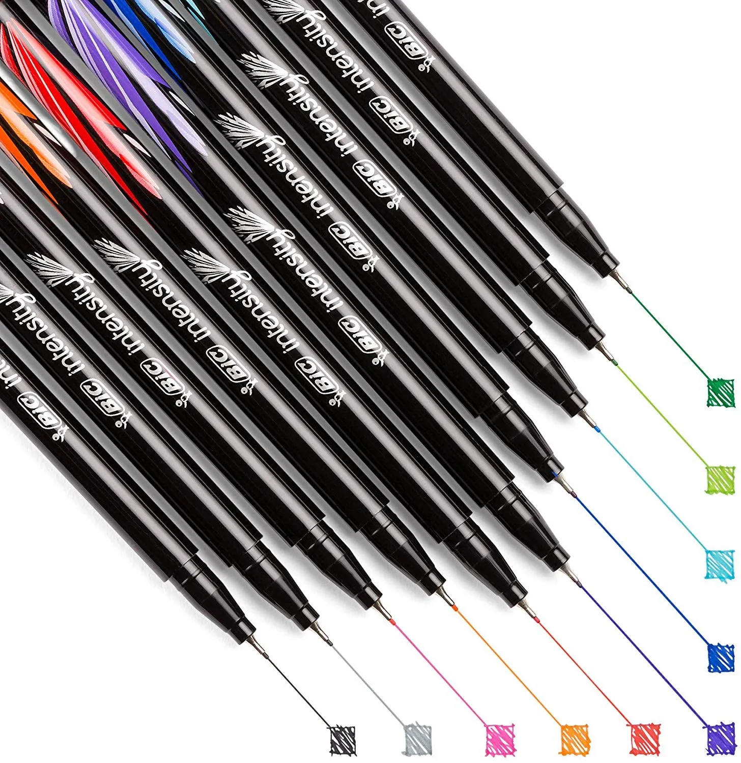 Bic Intensity Точная точка 0 4 мм разные цвета классические разноцветные|Шариковые