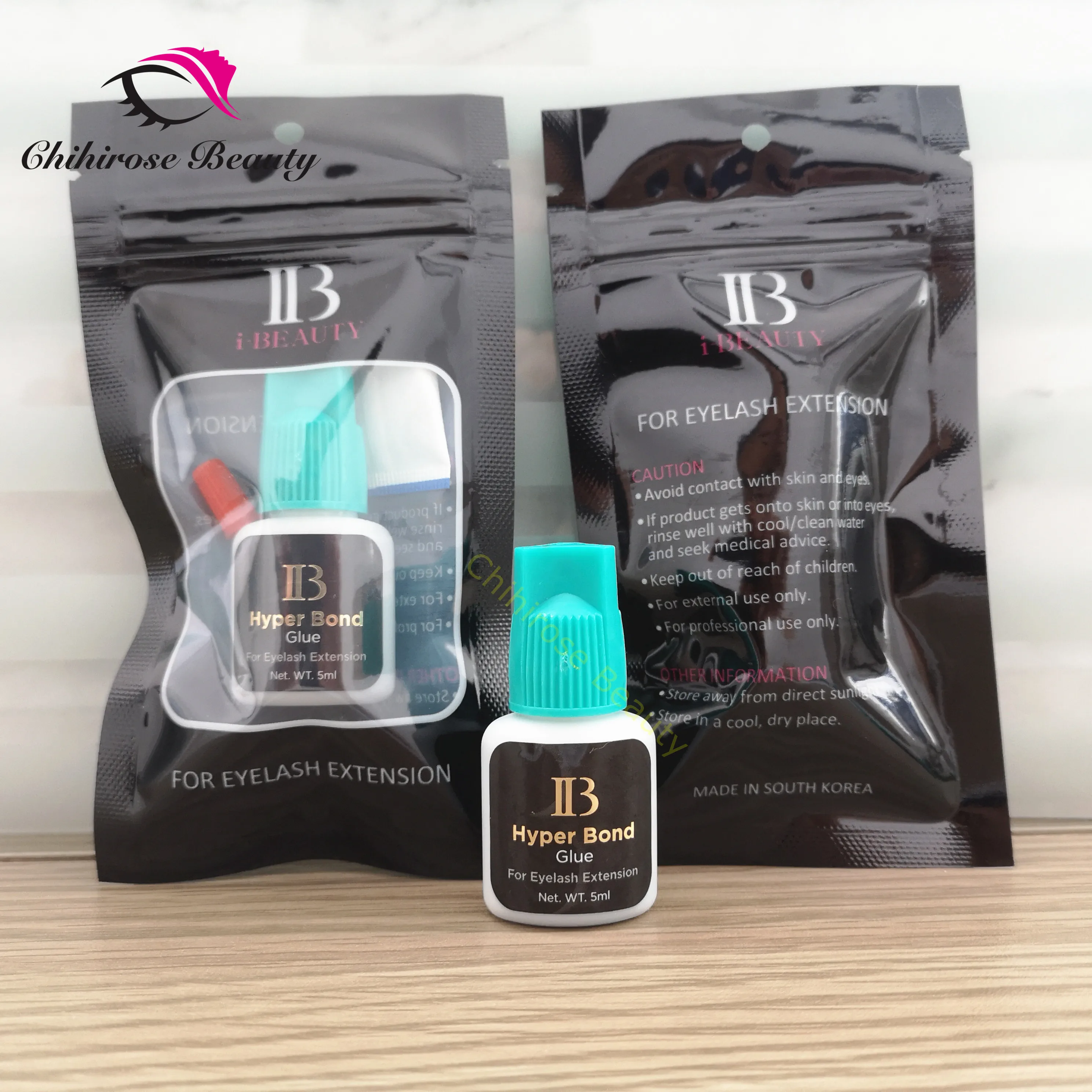 Клей для наращивания ресниц 2 бутылки Корея IB Ibeauty Hyper Bond 0. Быстрая сушка срок