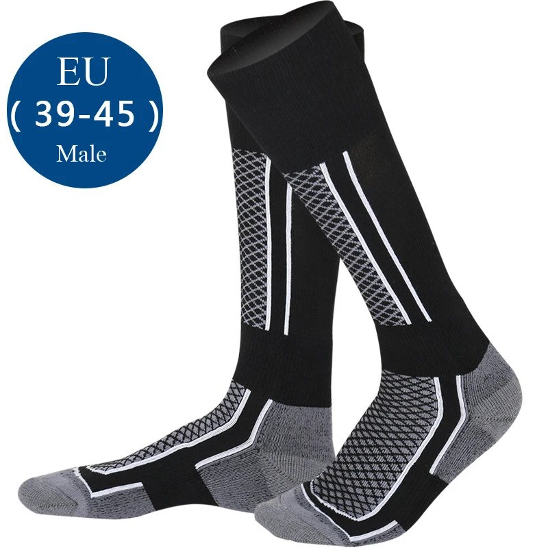 Women Men Sport Ski Socks Winter Warm Heat Thicker Outdoor Sports Snowboard Stockings Climbing Camping Hiking Snow Soft | Мужская одежда