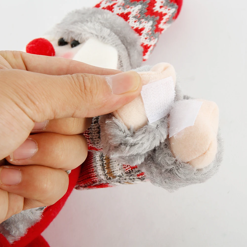 1 шт. мультяшная веселая Рождественская Фигурка Санта снеговик лося держатель