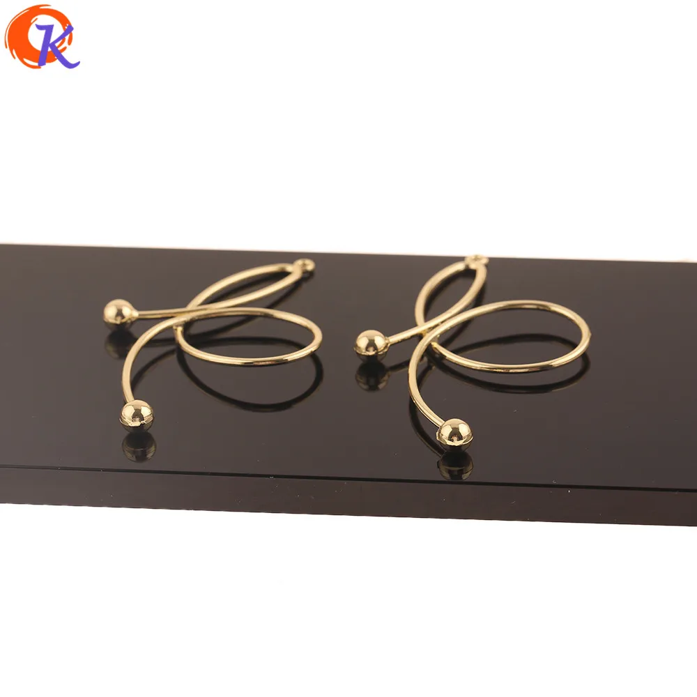 

Cordial Design 50Pcs 43*67mm Jewelry Accessories/Earrings Connectors/Wire Shape/DIY Jewelry Making/Hand Made/Earring Findings