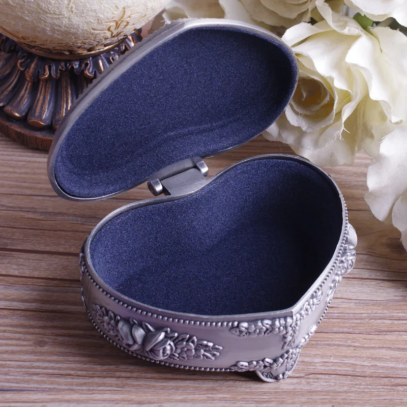 

Vintage carved jewelry storage box mini Jewelry Box Ring Small Trinket Storage Chest Christmas Gift