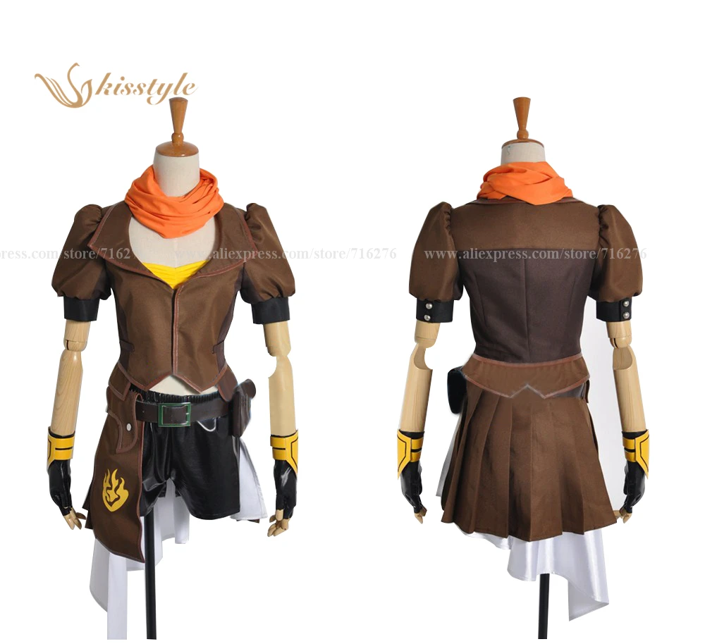 

Anime anime ruby Yellow Trailer Yang Xiao Long Cosplay Costume