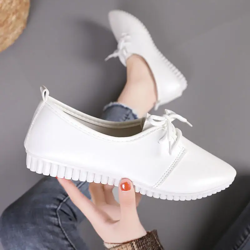 Кеды CUZULLAA женские кожаные элегантные дышащие кроссовки на шнуровке классические