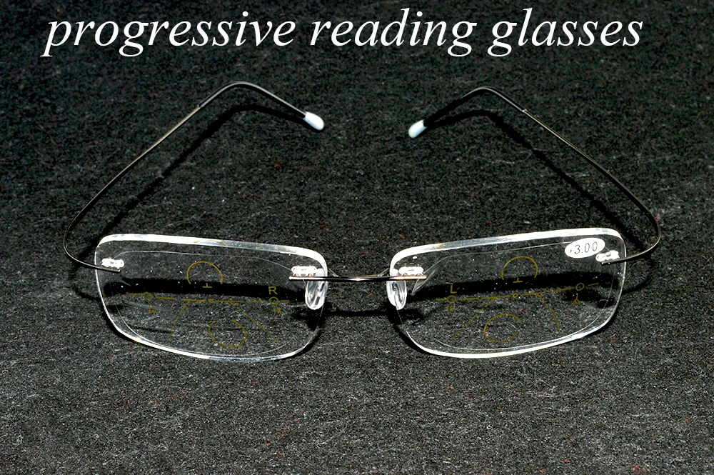 

Reading Glasses Women Clara Vida Rimless Super Light 2g Frame Men Women Progressive Reading Glasses +1 +1.5 +2 +2.5 +3 +3.5 +4