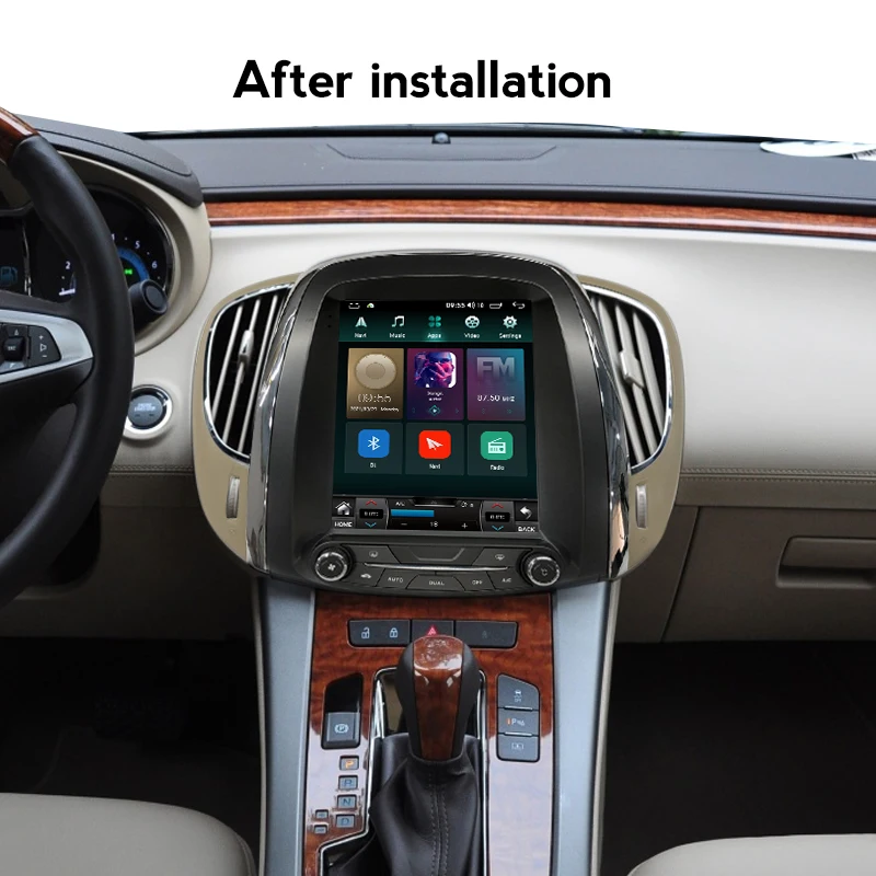 Автомобильный радиоприемник IPS Android 11 6 + 128G Tesla Style для Buick Lacrosse 2009-2012 GPS Navi Auto Stereo