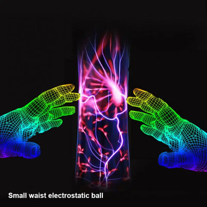 

Волшебная плазменная шаровая лампа с сенсорным датчиком, ночсветильник с тонкой талией 220 В, сфесветильник плазменная лампа с европейской в...