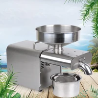 automatic home business squeezing machine screw stainless steel cold and hot oil press almond peanut olive extraction equipment
