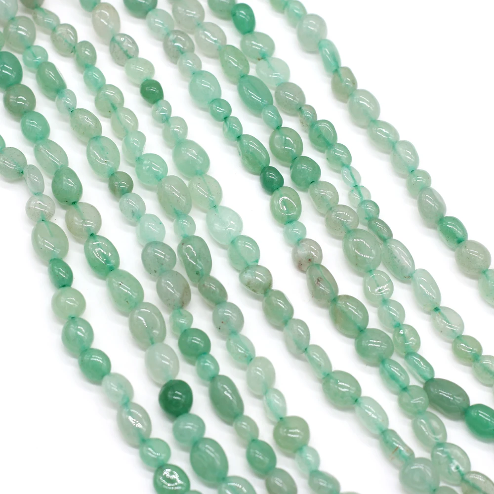 

1PC Natural Green Aventurines Beaded Natural Agates Stone Loose Beaded for Making DIY Jewelry Bracelet Accessories Size 6-8mm