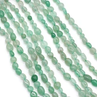 1pc natural green aventurines beaded natural agates stone loose beaded for making diy jewelry bracelet accessories size 6 8mm