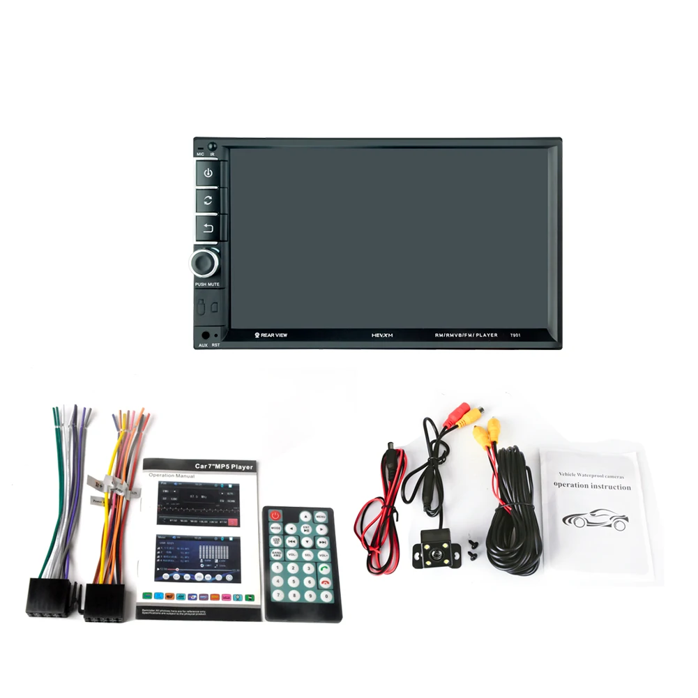 

HEVXM 7901 7 inch double ingot HD car MP5 player mobile phone connected Bluetooth hands-free MP3 card machine