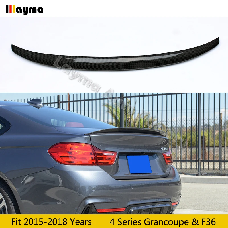 Стильный спойлер для заднего багажника из углеродного волокна BMW 4 серии GranCoupe F36