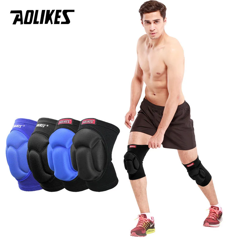 

1Pair Thicked Football Volleyball Extreme Sports Ski Knee Pads Fitness Knee Support Cycling Knee Protector Kneepad