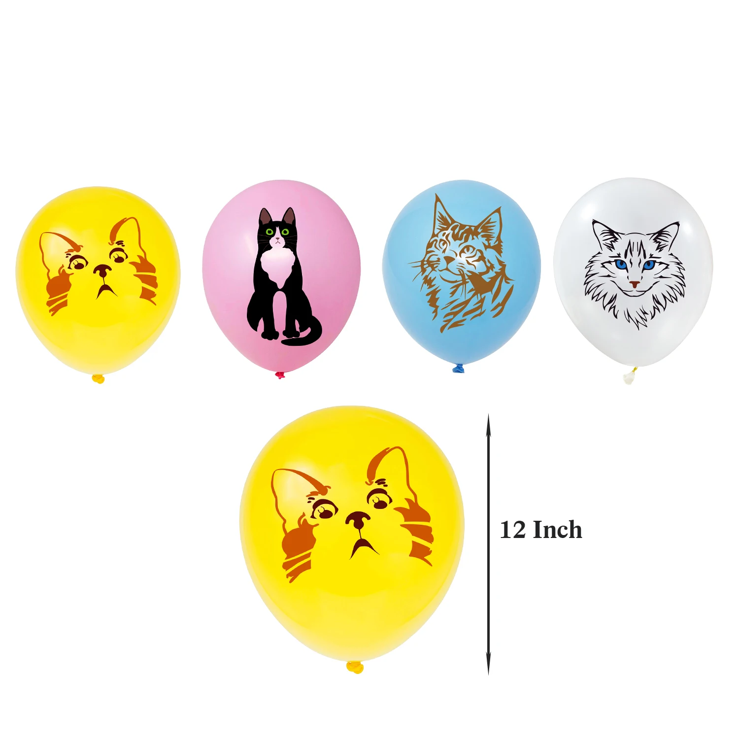 

Pet Theme Cat Birthday Party Supplies Cat Paw Paper Banner Cake Topper Latex Balloon Kitten Pet Birthday Party Decor For Family